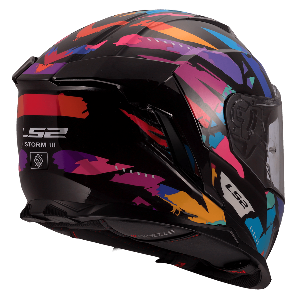 KASK LS2 FF818 STORM III KAOS BLACK PUR. BLUE