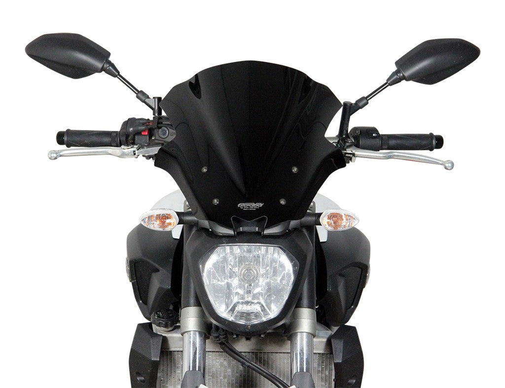 Szyba motocyklowa MRA YAMAHA MT-07 RM04 2014-2017, forma NRM, czarna