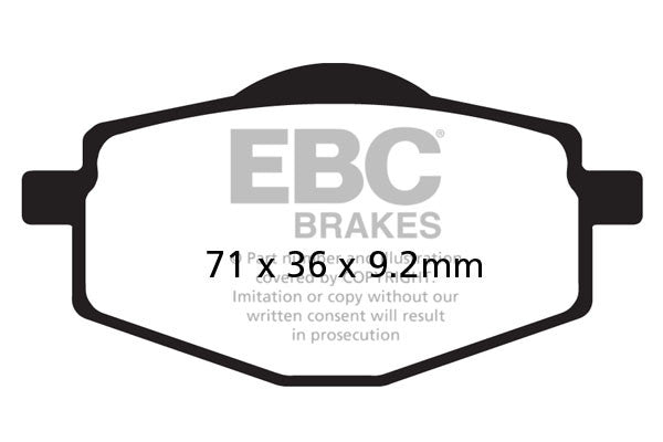 EBC Brakes Klocki hamulcowe EBC FA101 (kpl. na 1 tarcze)