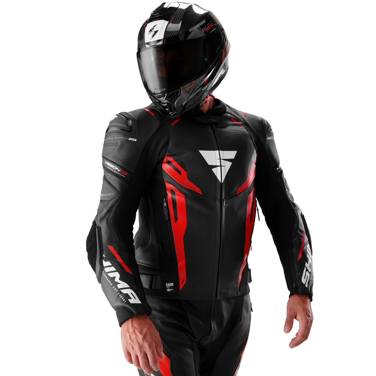 SHIMA MISSION ST MEN JKT G2 BLK/RED