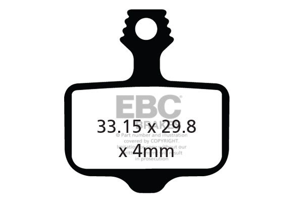 CFA472 - Klocki hamulcowe rowerowe (organiczne) EBC Brakes