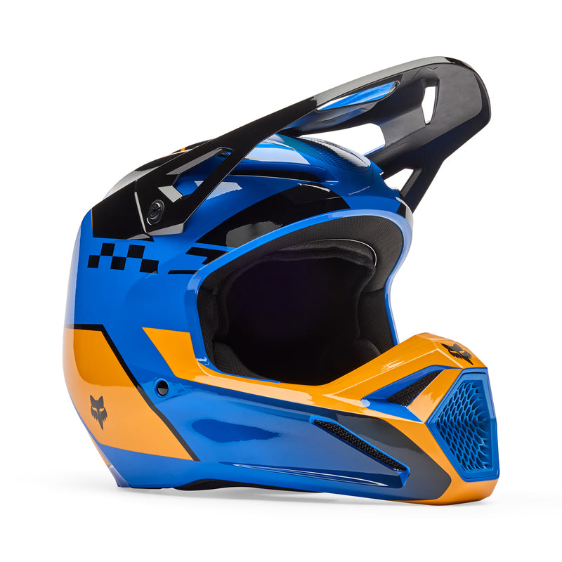 KASK MOTOCYKLOWY FOX V1 COLLECT BLUE