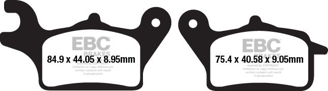 EBC Brakes Klocki hamulcowe EBC SFA652 skuterowe (kpl. na 1 tarcze)