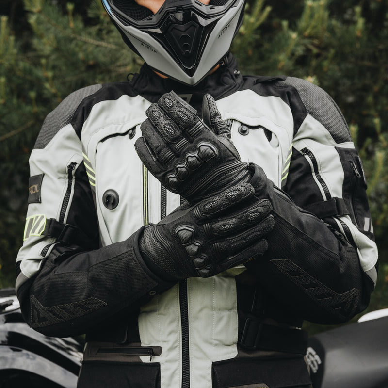 RĘKAWICE MOTOCYKLOWE REBELHORN PATROL SHORT BLACK GREY