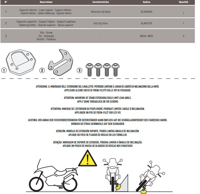 KAPPA POSZERZENIE STOPKI BOCZNEJ ROYAL ENFIELD HIMALAYAN '21-'23