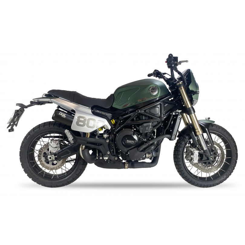 Tłumik IXIL BENELLI LEONCINO 800 TRAIL (P37) typ RB (waga: 900g, długość: 230 mm., materiał: Inox AISI304, kolor: Black painted)