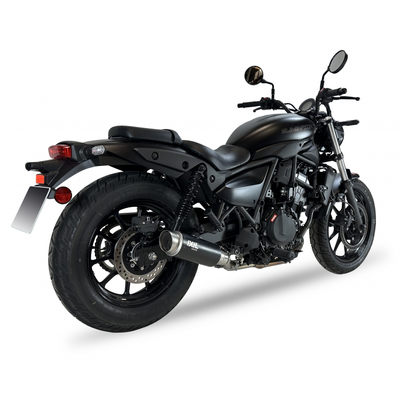 Tłumik IXIL KAWASAKI ELIMINATOR 500 2024 (EL450A) typ RC3B SLIP ON - SPORT XTREM BLACK