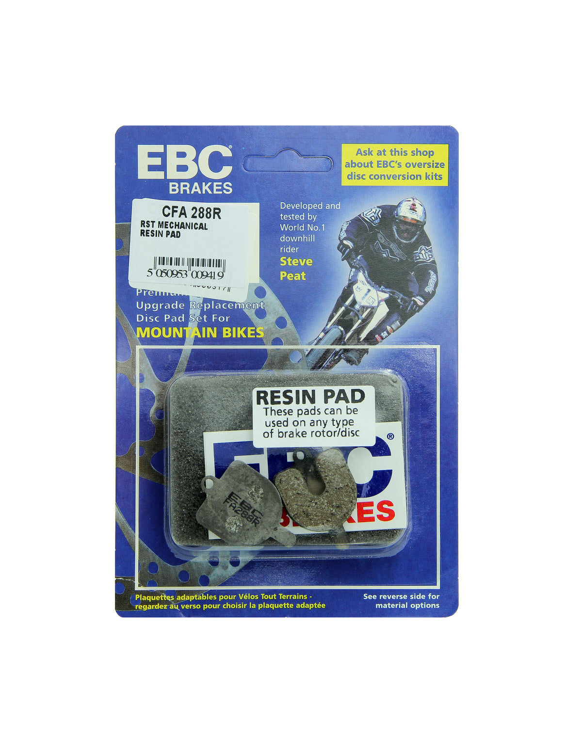 CFA288R - Klocki hamulcowe rowerowe (organiczne wyczynowe) EBC Brakes