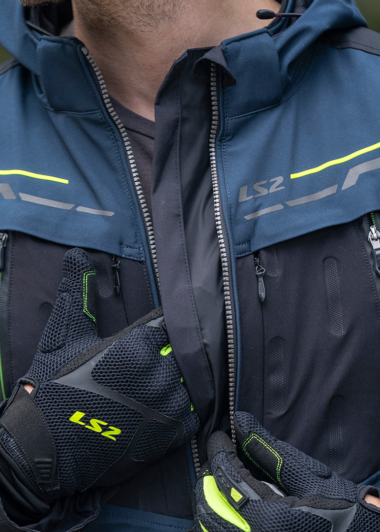 KURTKA LS2 ZIRCONIUM MAN BLUE BLACK H-V YEL