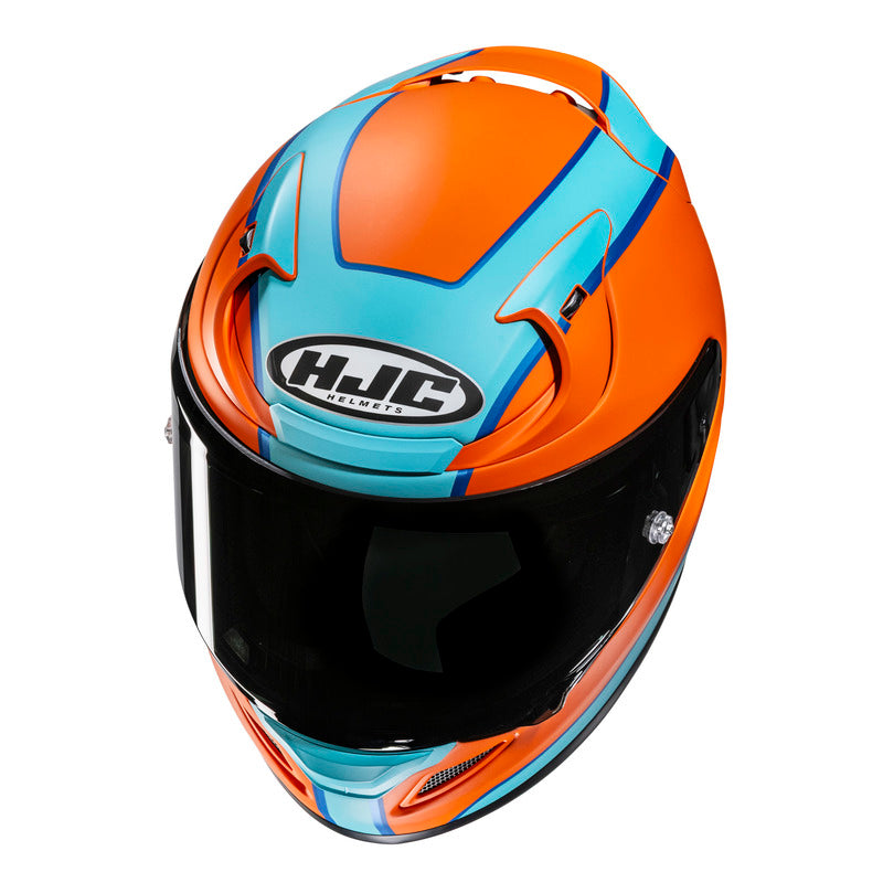 KASK MOTOCYKLOWY HJC RPHA12 RESPON ORANGE BLUE