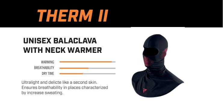 KOMINIARKA TERMOAKTYWNA REBELHORN THERM 2 BLACK RED
