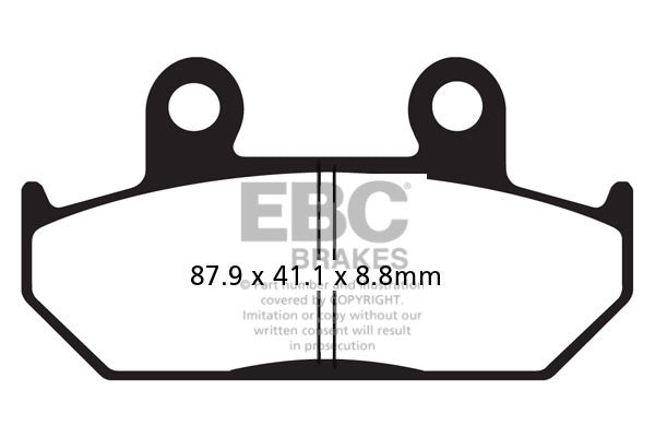 EBC Brakes Klocki hamulcowe EBC FA124HH wzmacniane (kpl. na 1 tarcze)