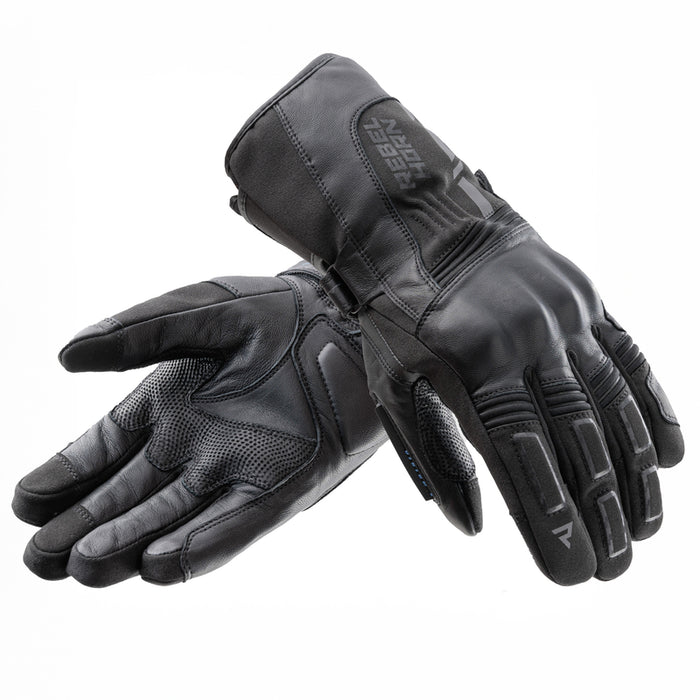 RĘKAWICE MOTOCYKLOWE REBELHORN TRACER WP BLACK