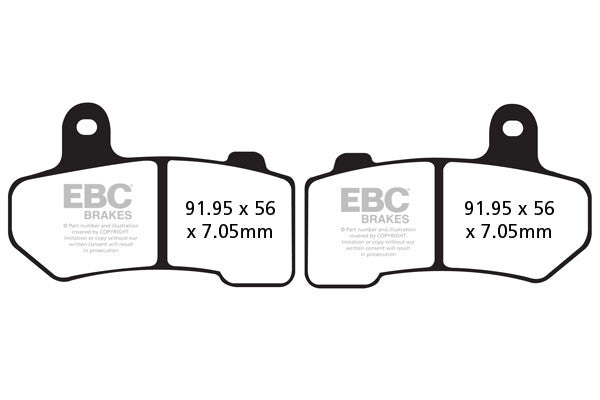 EBC Brakes Klocki hamulcowe EBC FA409 (kpl. na 1 tarcze)