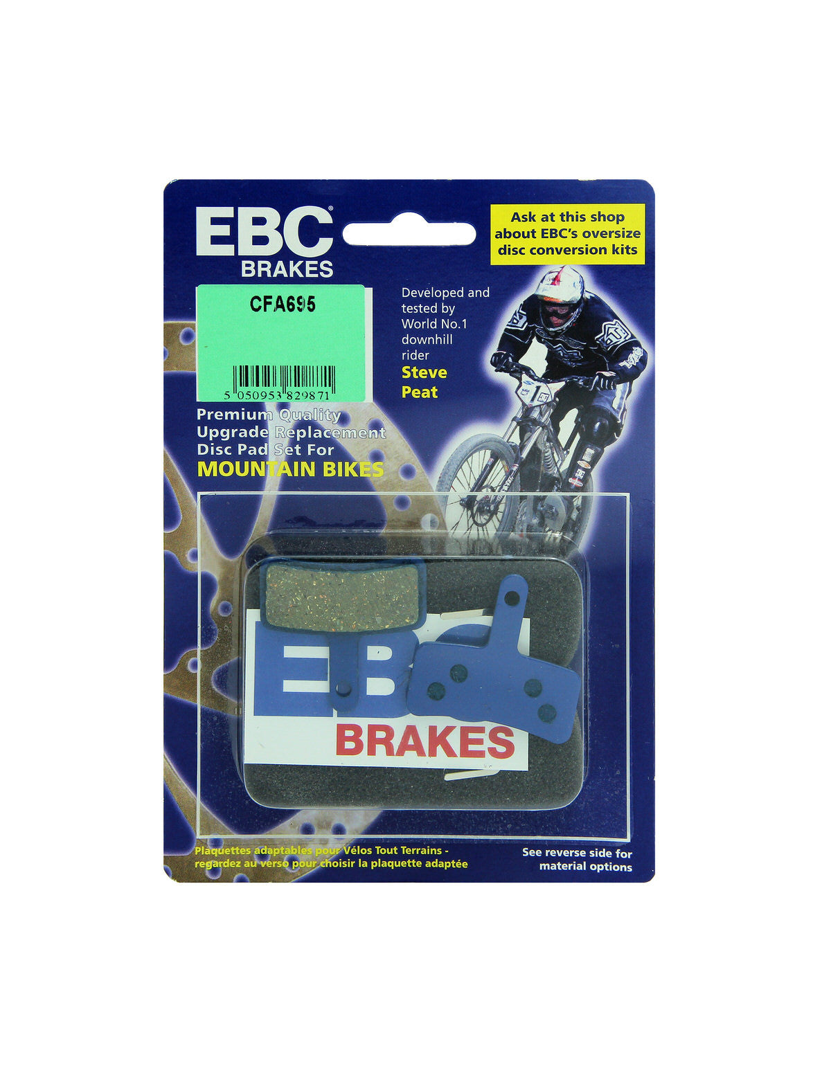 CFA695 - Klocki hamulcowe rowerowe (organiczne) EBC Brakes