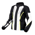 KURTKA MOTOCYKLOWA TEKSTYLNA DAMSKA OZONE SAHARA BLACK GREY FLUO YELLOW WXS