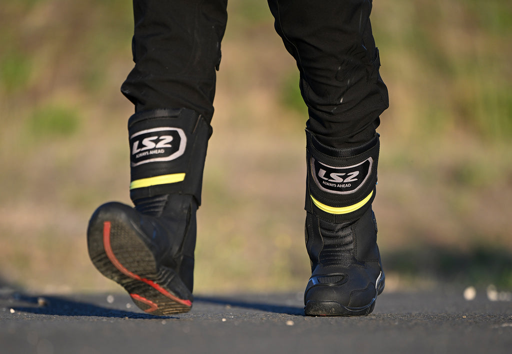 BUTY LS2 GOBY MAN WP BLACK H-V YELLOW
