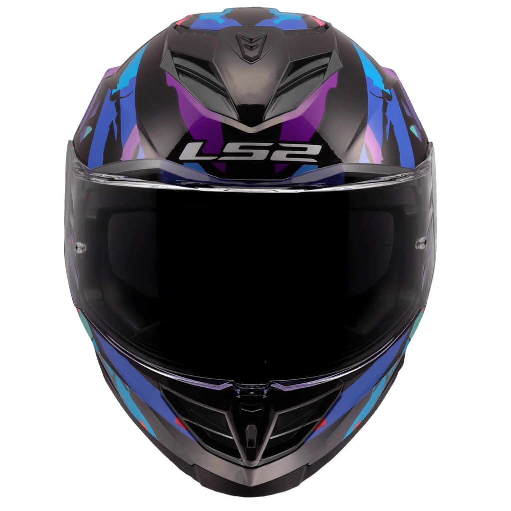 KASK LS2 FF818 STORM III KAOS BLACK PUR. BLUE
