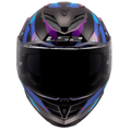 KASK LS2 FF818 STORM III KAOS BLACK PUR. BLUE