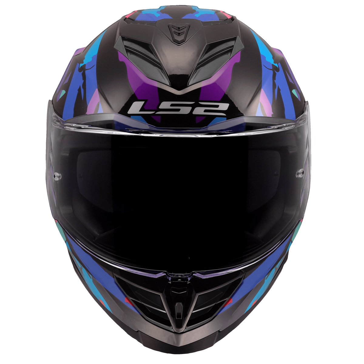 KASK LS2 FF818 STORM III KAOS BLACK PUR. BLUE