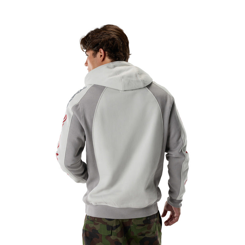 BLUZA Z KAPTUREM FOX VALIANT FLEECE PO LIGHT GREY