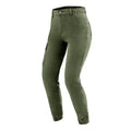JEANSY MOTOCYKLOWE DAMSKIE OZONE JANE JOGGER FIT OLIVE 26/30