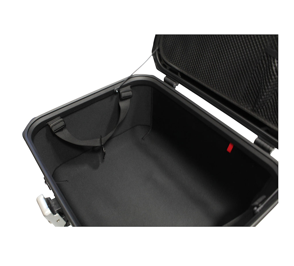 KUFER CENTRALNY ALUMINIOWY COOCASE 55L SZARY CAMO Z TORBĄ WEWNĘTRZNĄ – zdjęcie 4
