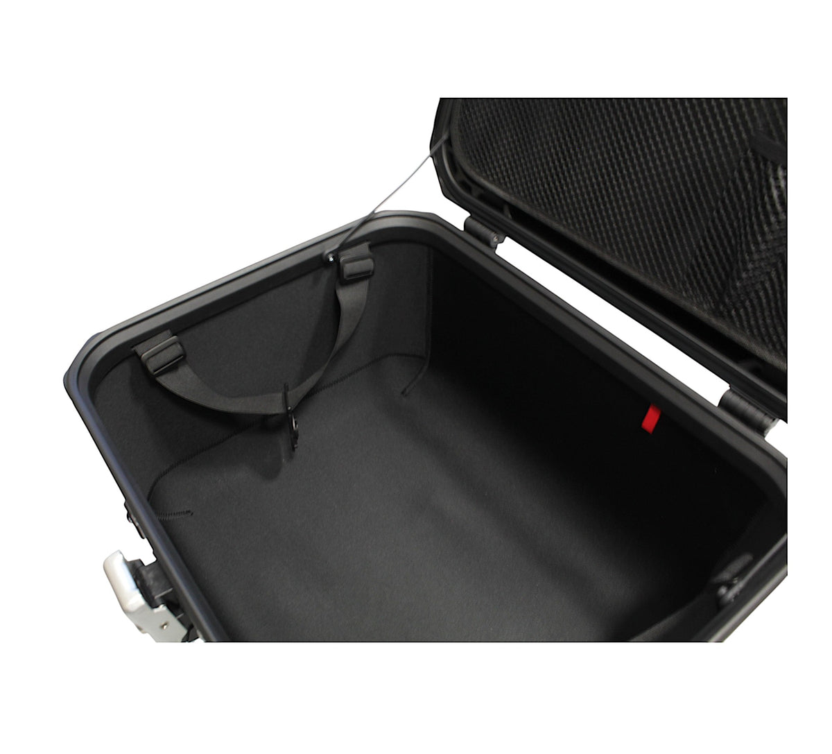 KUFER CENTRALNY ALUMINIOWY COOCASE 55L SZARY CAMO Z TORBĄ WEWNĘTRZNĄ – zdjęcie 4