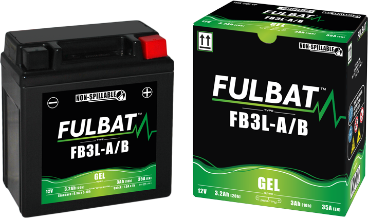 Akumulator FULBAT FUL GEL- FB3L-A / FB3L-B / YB3L-A / YB3L-B (Żelowy, bezobsługowy)