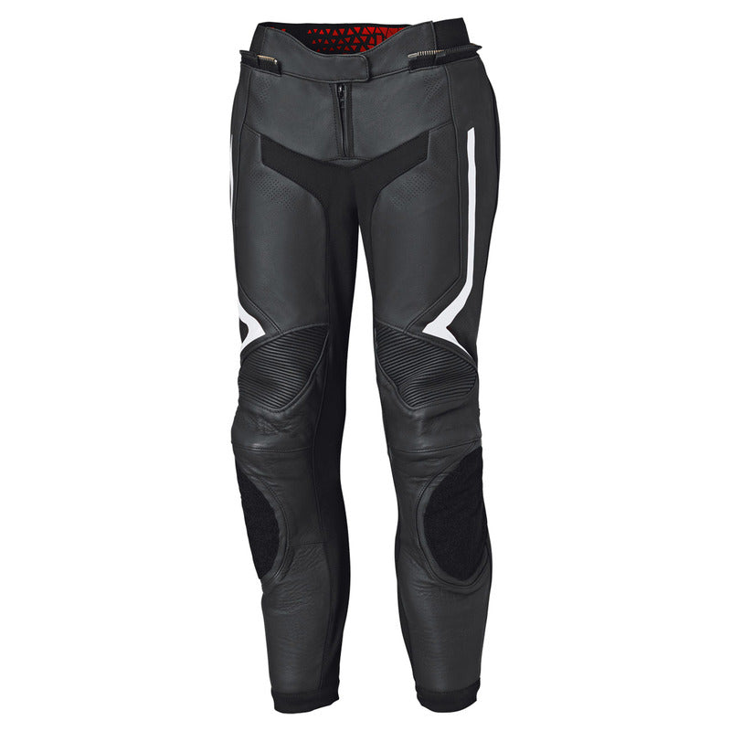 SPODNIE MOTOCYKLOWE SKÓRZANE DAMSKIE HELD STREET ROCKET 4 BLACK WHITE SLIM L-W80