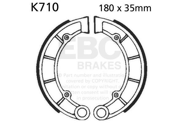 EBC Brakes Szczęki hamulcowe EBC K710 (1 kpl.)