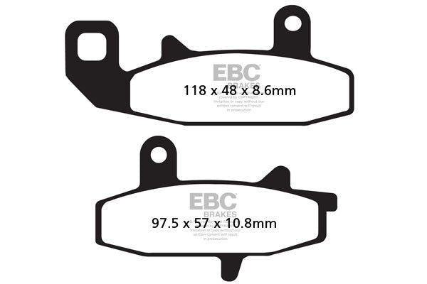 EBC Brakes Klocki hamulcowe EBC FA147R (kpl. na 1 tarcze)