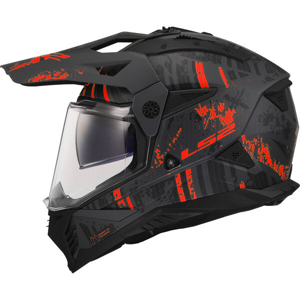 KASK LS2 MX702 PIONEER II CRAZY BLACK RED