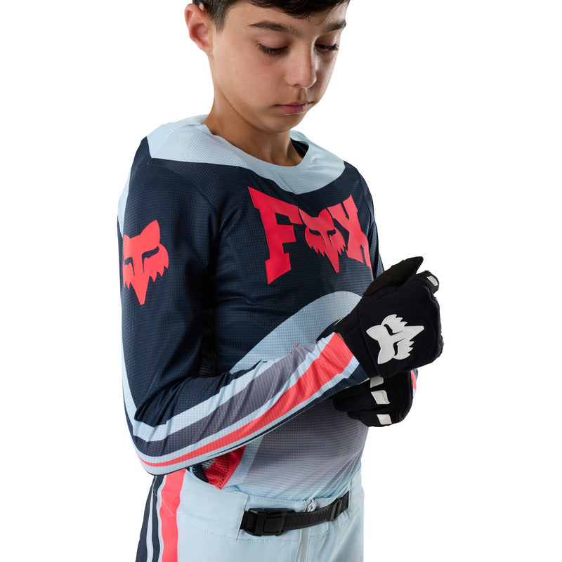 BLUZA MOTOCYKLOWA JUNIOR FOX FLEXAIR ARC ICE BLUE