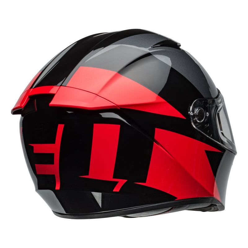 KASK MOTOCYKLOWY BELL LITHIUM ECE6 SHEAR METALLIC GREY RED