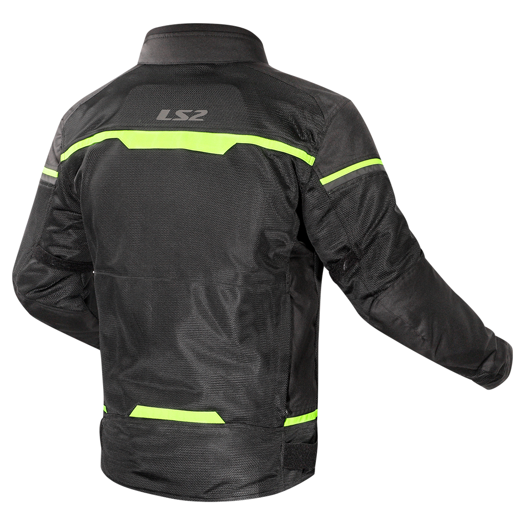 KURTKA LS2 RIVA MAN BLACK NEON YELLOW