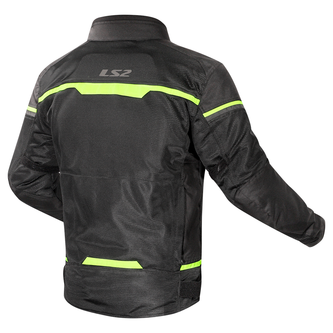 KURTKA LS2 RIVA MAN BLACK NEON YELLOW