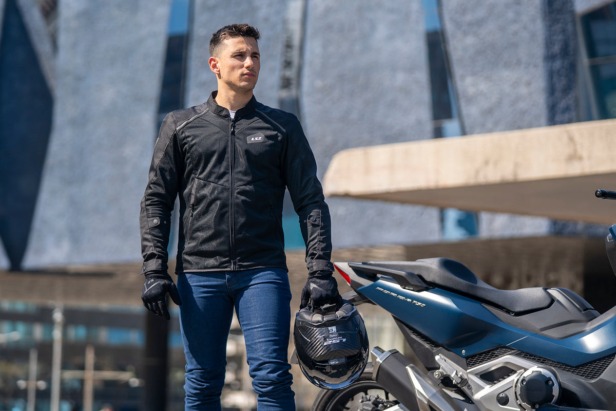 KURTKA LS2 BREEZE MAN BLACK YELLOW