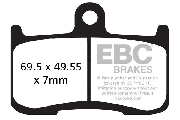 EBC Brakes Klocki hamulcowe EBC GPFAX347HH torowe/profesjonalne (kpl. na 1 tarcze)