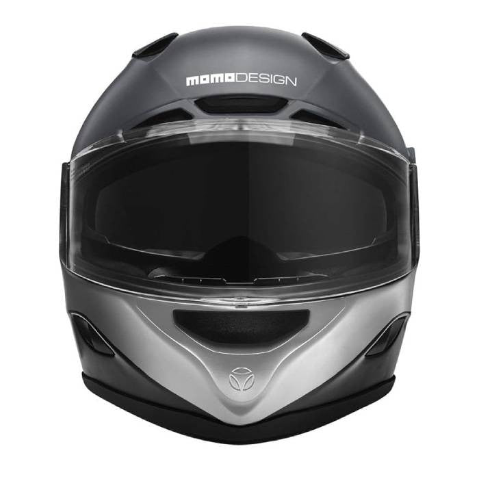 Kask motocyklowy MOMO HORNET (MONO Titanium Frost / Silver / Black / White)