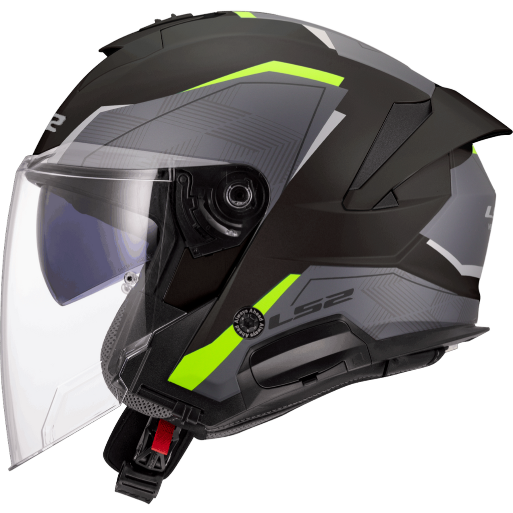 KASK LS2 OF618 VERSO II AIR BLACK H-VIS YELLOW