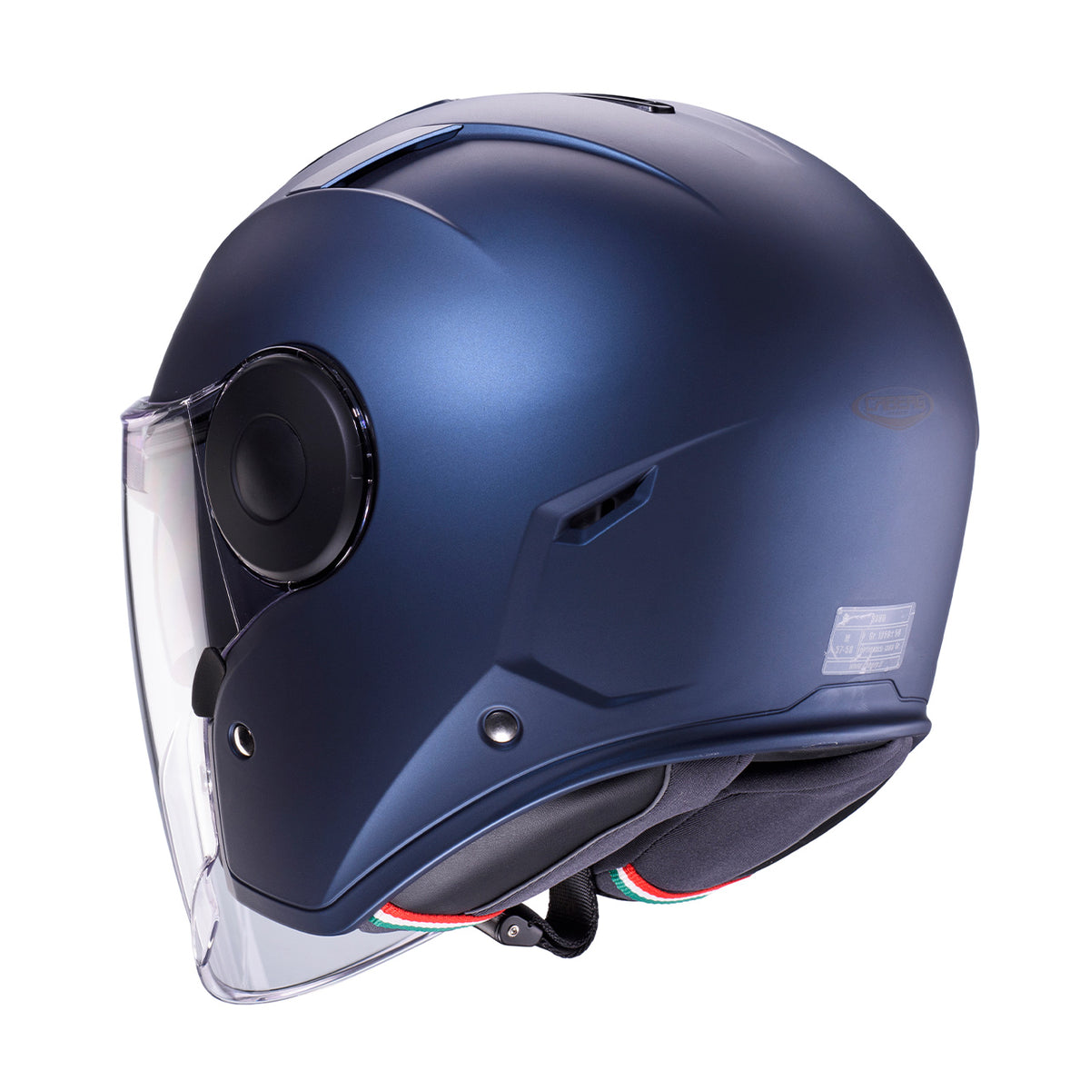 CABERG KASK OTWARTY JET Z BLENDĄ MODEL SOHO SOLID KOLOR NIEBIESKI MAT - BLUE JEANS – zdjęcie 3