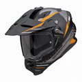 SCORPION KASK DUAL ENDURO / ADVENTURE ADF-9000 AIR FEAT BLACK/SILVER/ORANGE KOLOR CZARNY/SREBRNY/POMARAŃCZOWY MAT