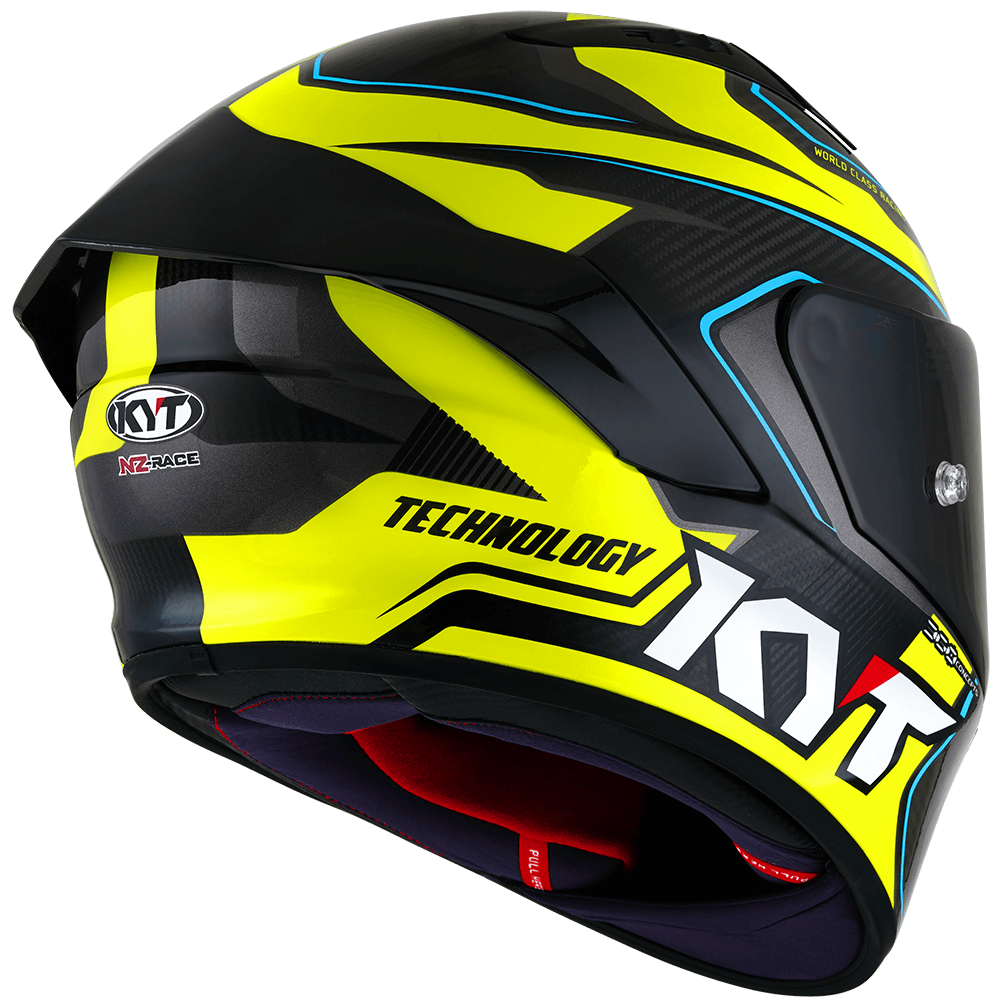 Kask Motocyklowy KYT NZ-RACE COMPETITION żółty – zdjęcie 7