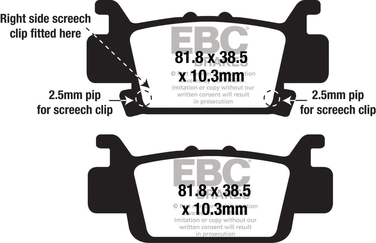 EBC Brakes Klocki hamulcowe EBC FA704TT (kpl. na 1 tarcze)