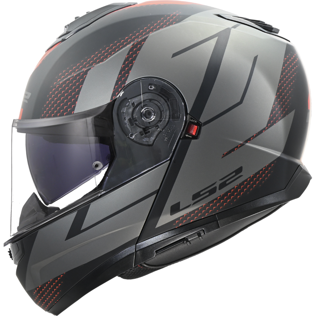 KASK LS2 FF908 STROBE II CODE M. BLACK GREY-06