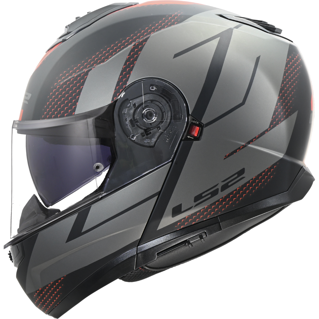 KASK LS2 FF908 STROBE II CODE M. BLACK GREY-06