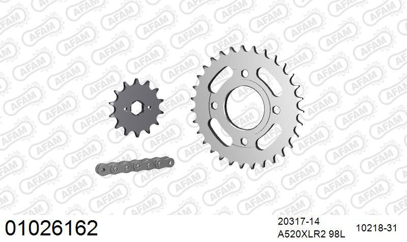Zestaw napędowy AFAM do HONDA CM 250 C B,C,D,F