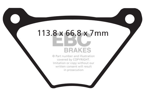 EBC Brakes Klocki hamulcowe EBC FA024/2V V-PAD (kpl. na 1 tarcze)