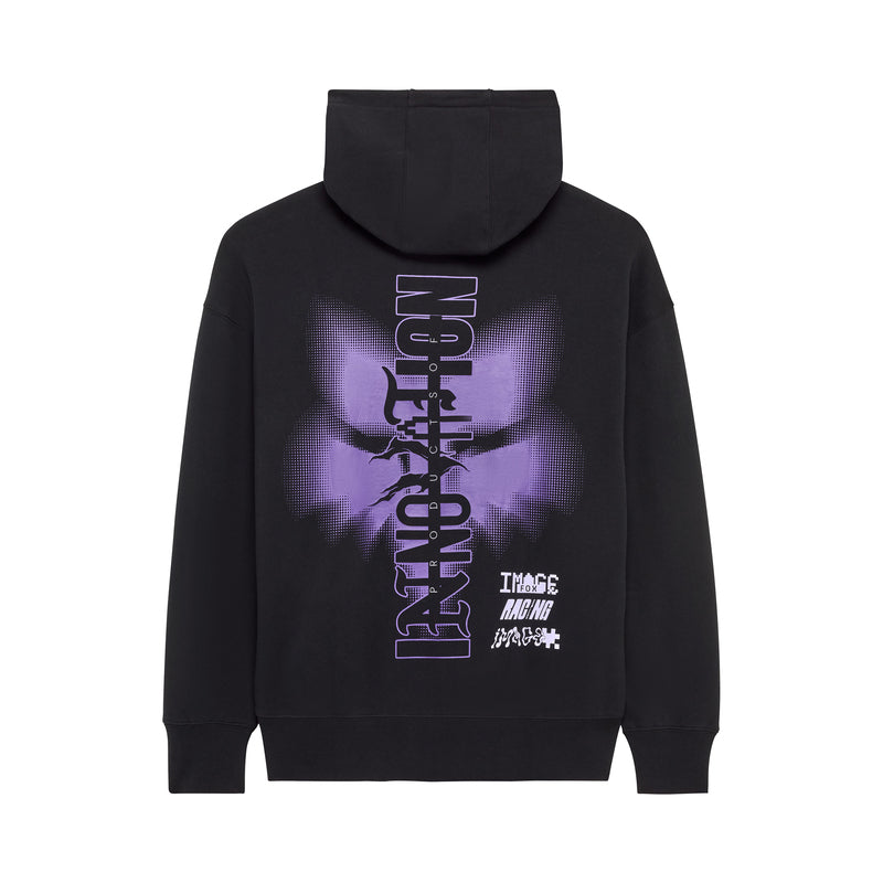 BLUZA Z KAPTUREM FOX IMAGE PHANTOM OVERSIZED FLEECE PO BLACK